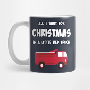 Funny Little Red Truck for Christmas Mug